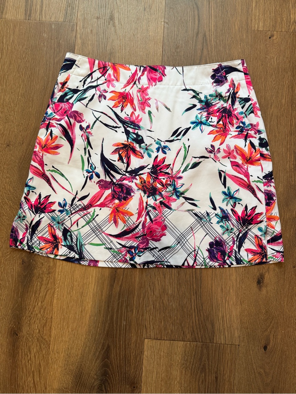 Lady Hagen White Floral Tennis Skirt